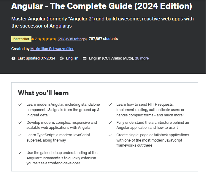 Angular - The Complete Guide