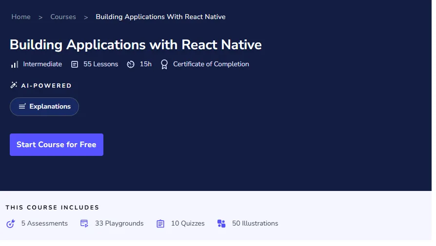 Building Applications with React Native Building Applications with React Native