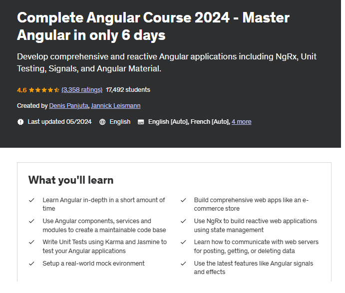 Complete Angular Course