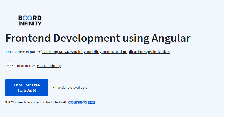 Frontend Development using Angular