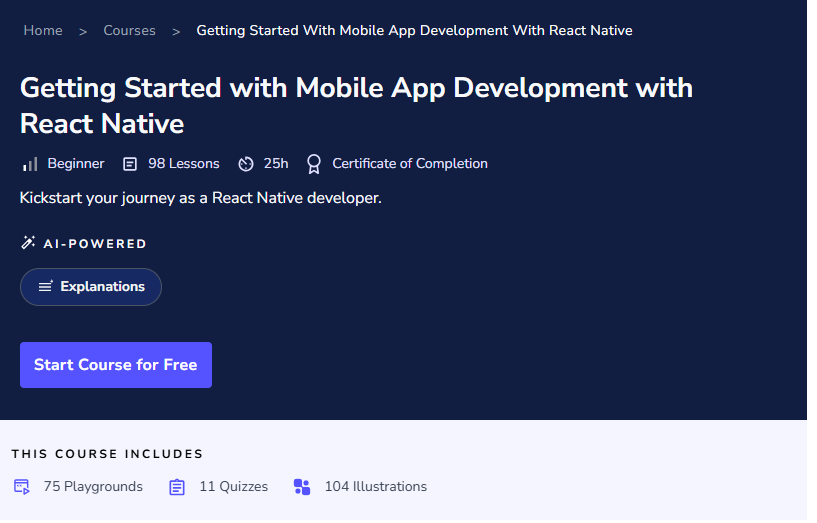 Getting Started with Mobile App Development with React Native