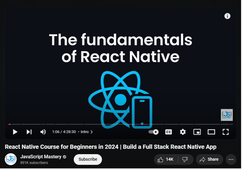 React Native Course for Beginners