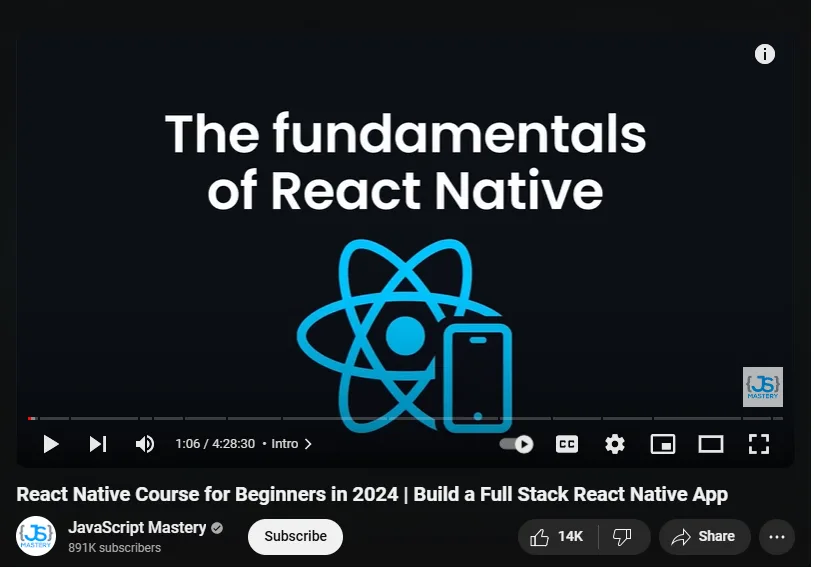 React Native Course for Beginners React Native Course for Beginners