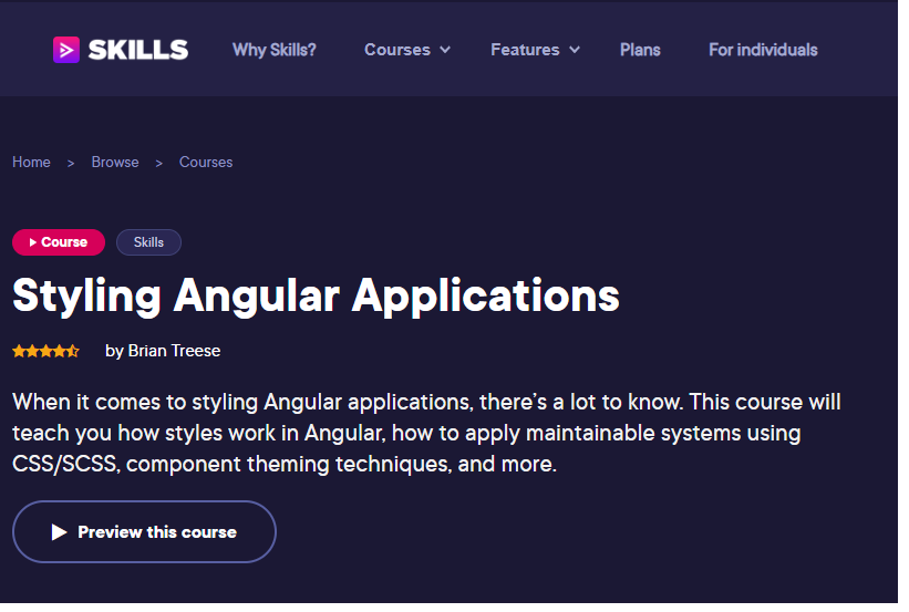 Styling Angular Applications