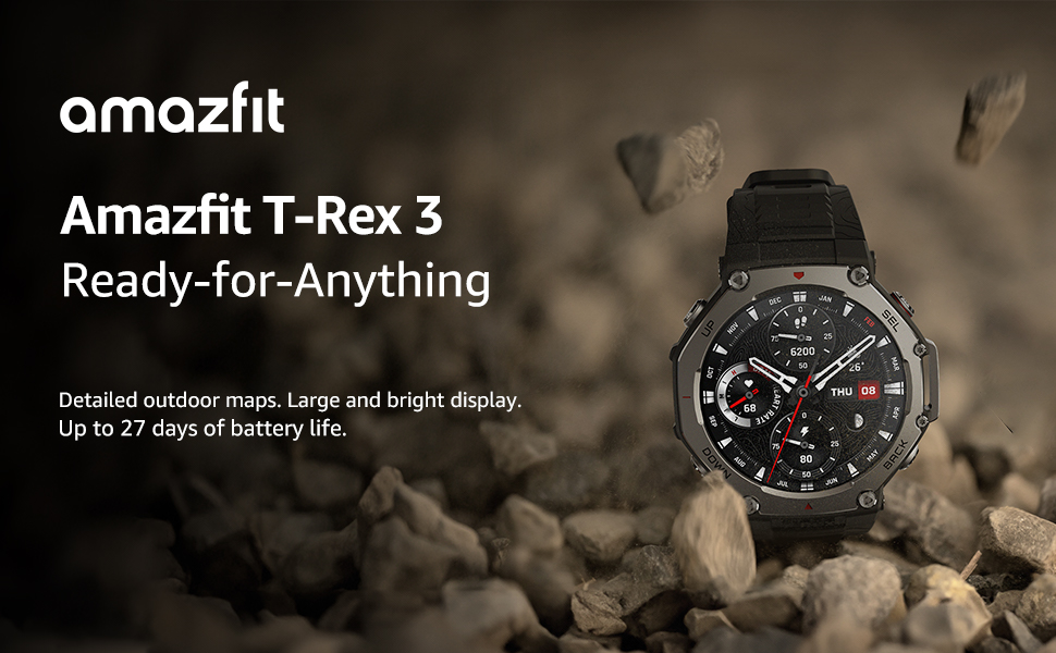 Amazfit T-Rex 3 Outdoor Rugged Military Smartwatch