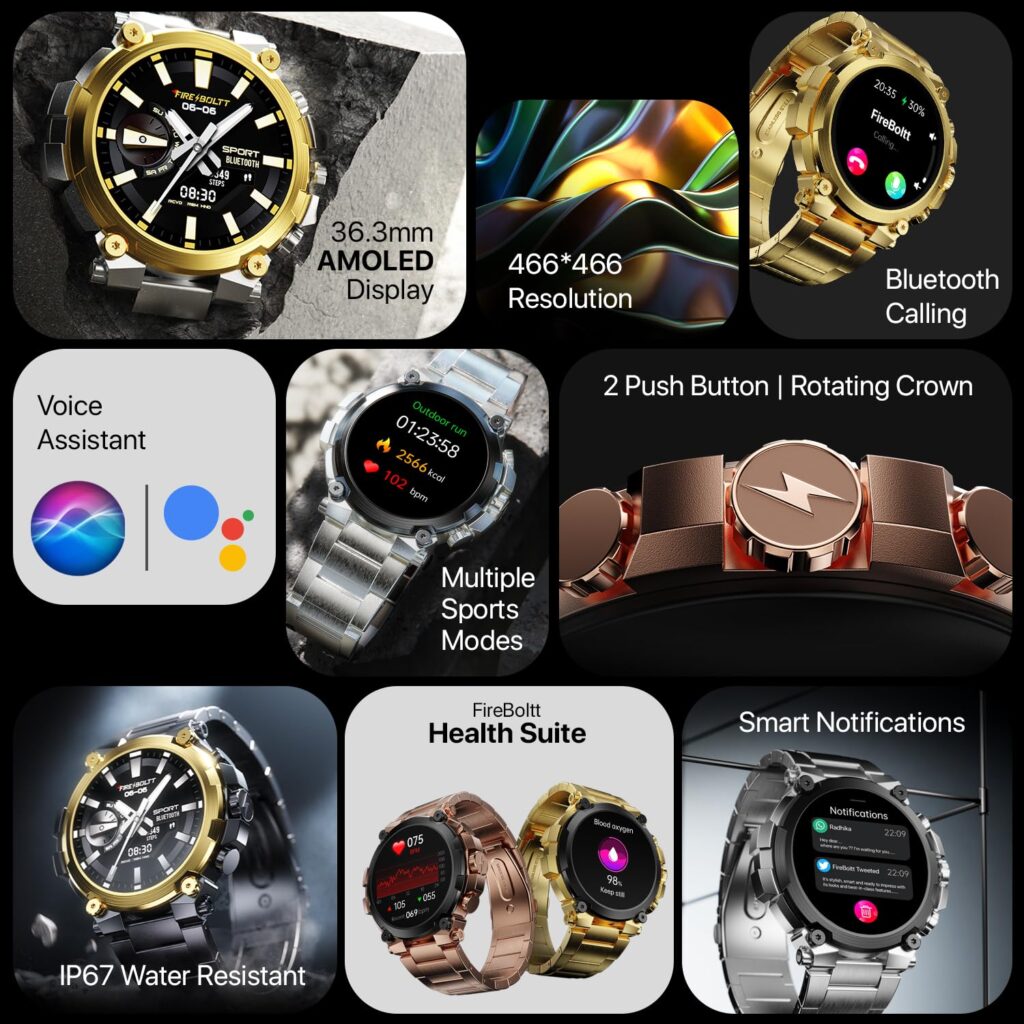 Fire Boltt Dominian smartwatch features