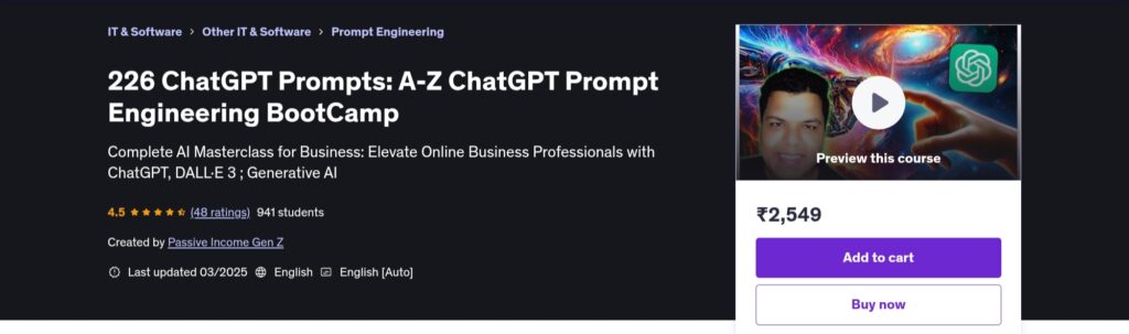 226 ChatGPT Prompts