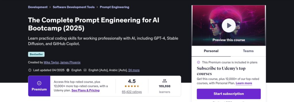 The Complete Prompt Engineering for AI Bootcamp
