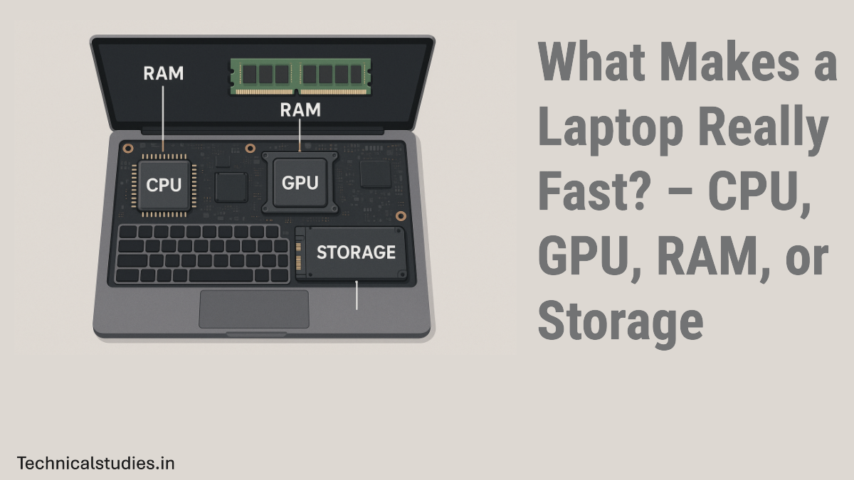 What Makes a Laptop Really Fast - CPU, GPU, RAM, or Storage