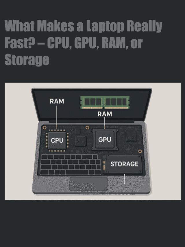 What Makes A Laptop Really Fast? – CPU, GPU, RAM or Storage