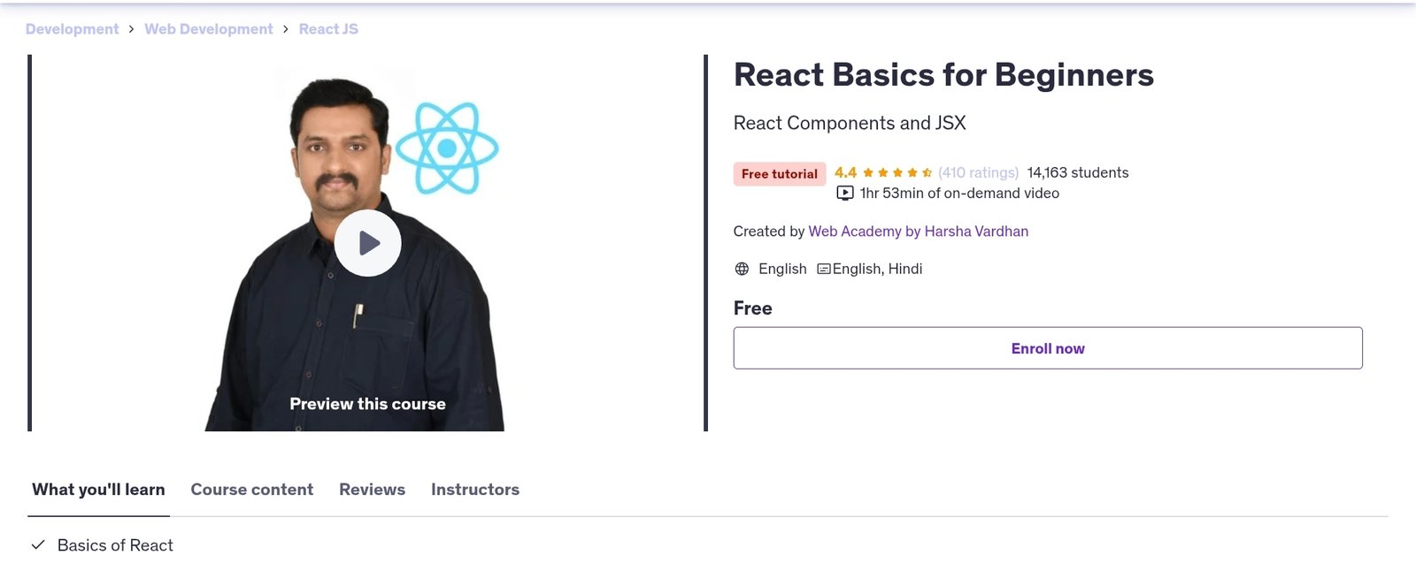 React Basics for Beginners React Basics for Beginners