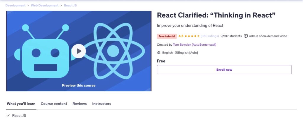 React Clarified: ‘Thinking in React’ React Clarified: ‘Thinking in React’
