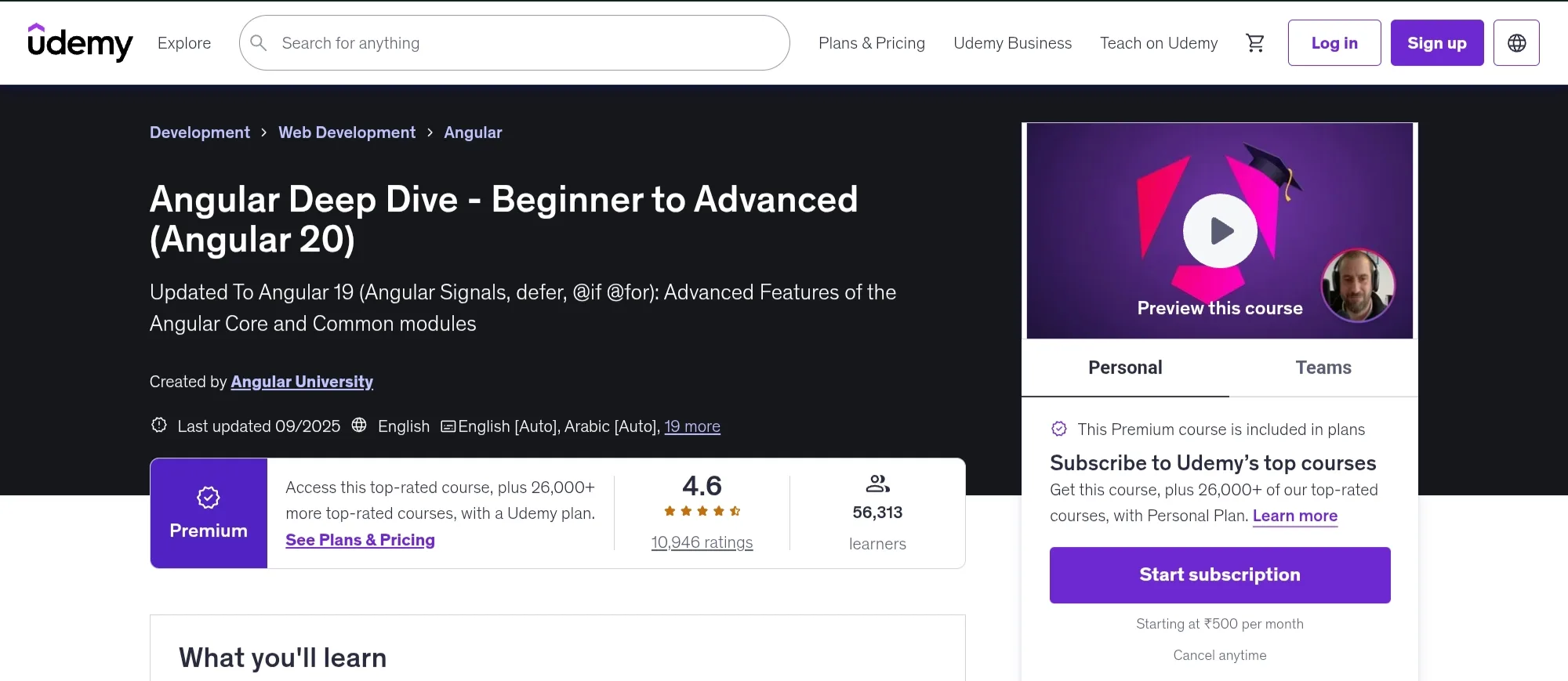 Angular Deep Dive - Beginner to Advanced Angular Deep Dive - Beginner to Advanced