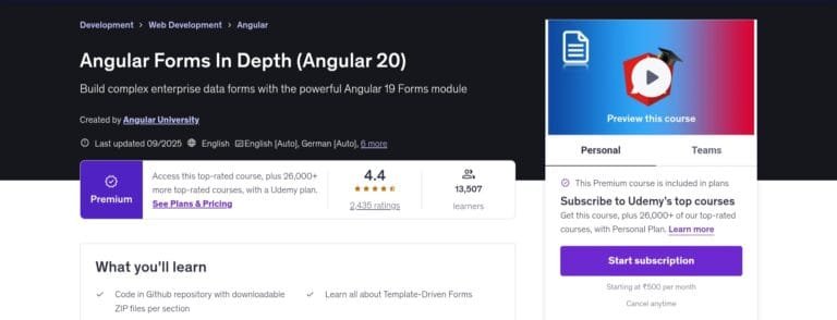 10 Best Angular Courses On Udemy In 2026 - From Beginner To Advanced ...