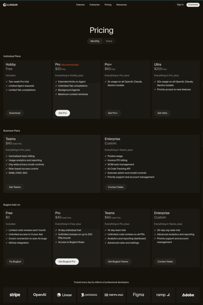 Cursor Pricing Cursor Pricing