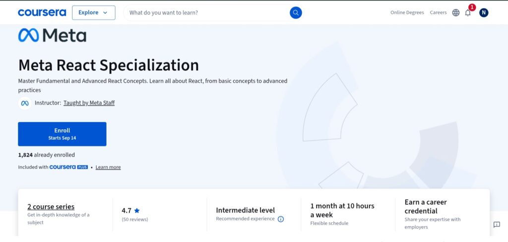 Meta React Specialization