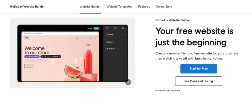 GoDaddy Website Builder