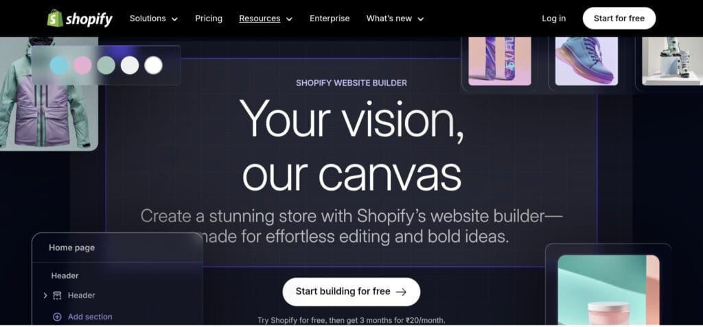 Shopify Website Builder