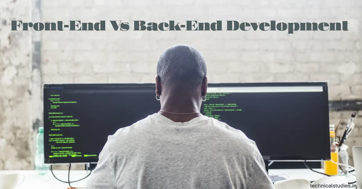 front-end vs back-end development