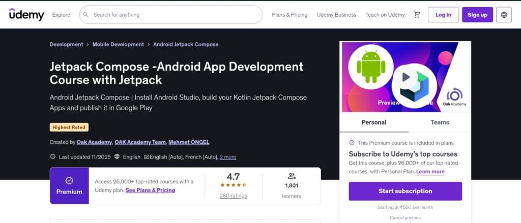Jetpack Compose - Android App Development Course with Jetpack