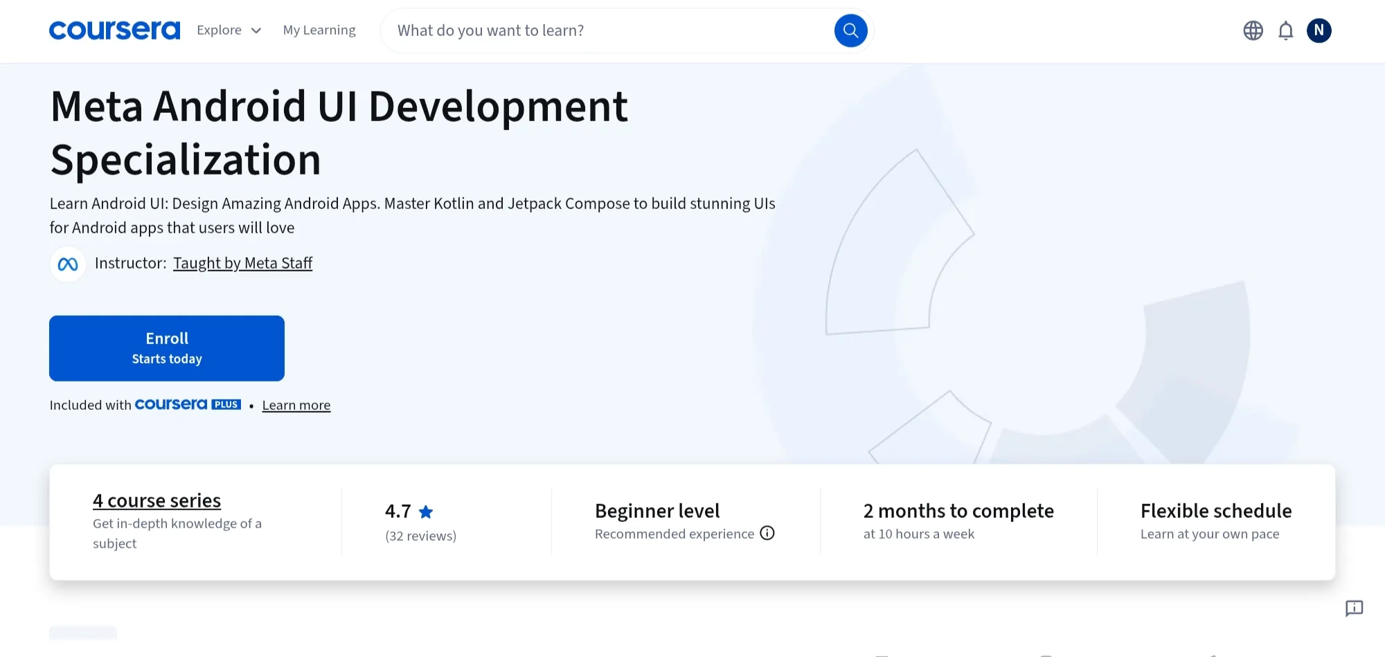Meta Android UI Development Specialization