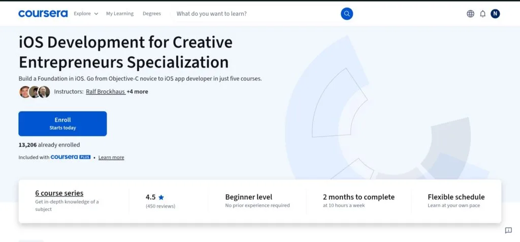 iOS Development for Creative Entrepreneurs Specialization iOS Development for Creative Entrepreneurs Specialization
