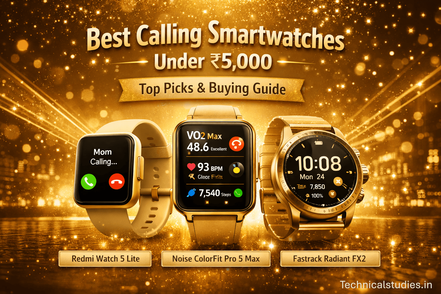 Top 9 Best Calling Smartwatches Under ₹5000 In India In 2026 ...