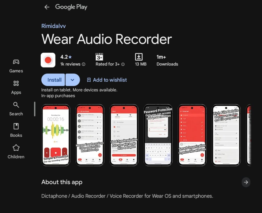 Wear Audio Recorder
