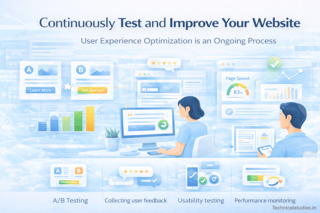 Continuously test and improve your website