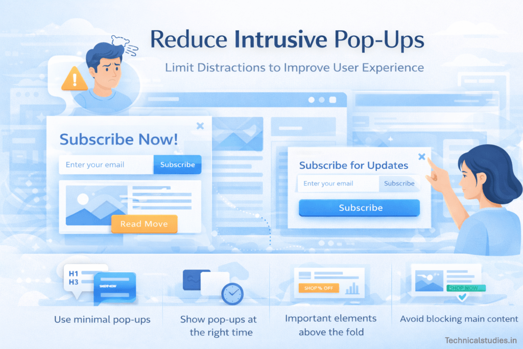 Reduce Intrusive Pop-ups