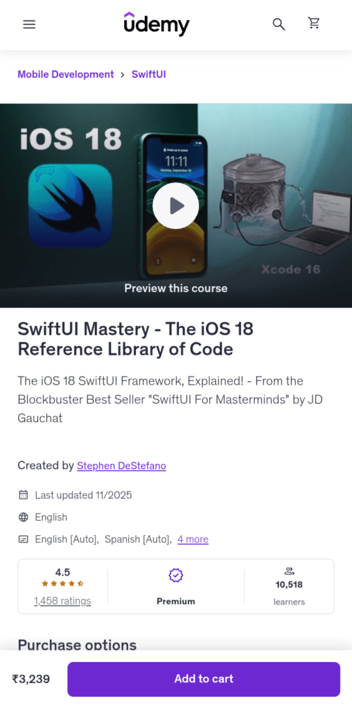 SwiftUI Mastery - the iOS 18