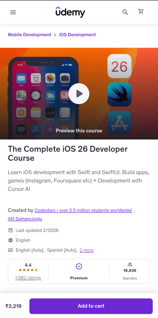 The Complete iOS 26 Developer Course