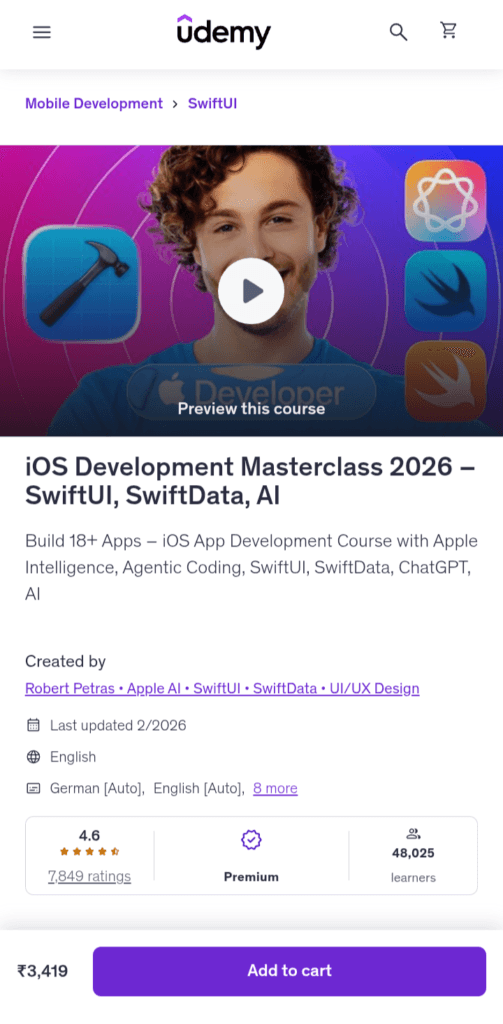 iOS development masterclass