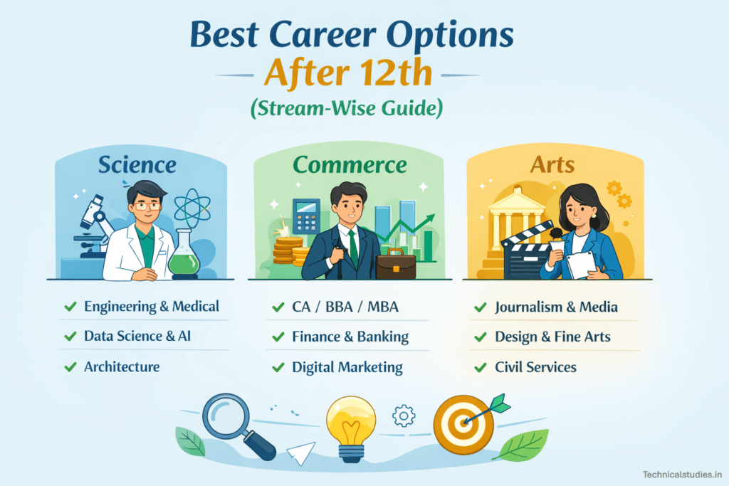 Best Career Options After 12th in India