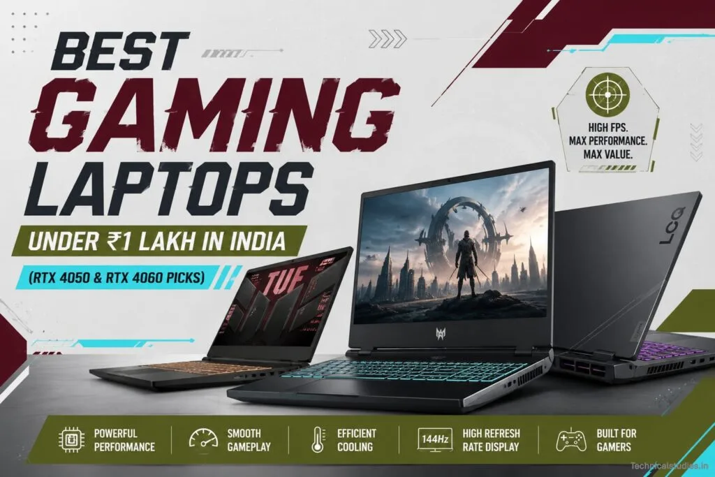 Best Gaming Laptops Under ₹1 Lakh in India