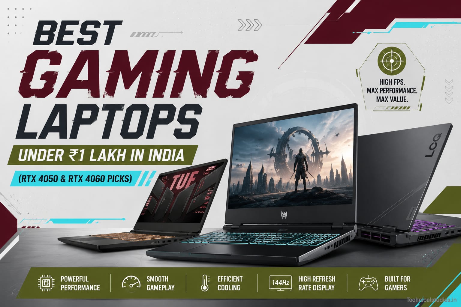 Best Gaming Laptops Under ₹1 Lakh in India
