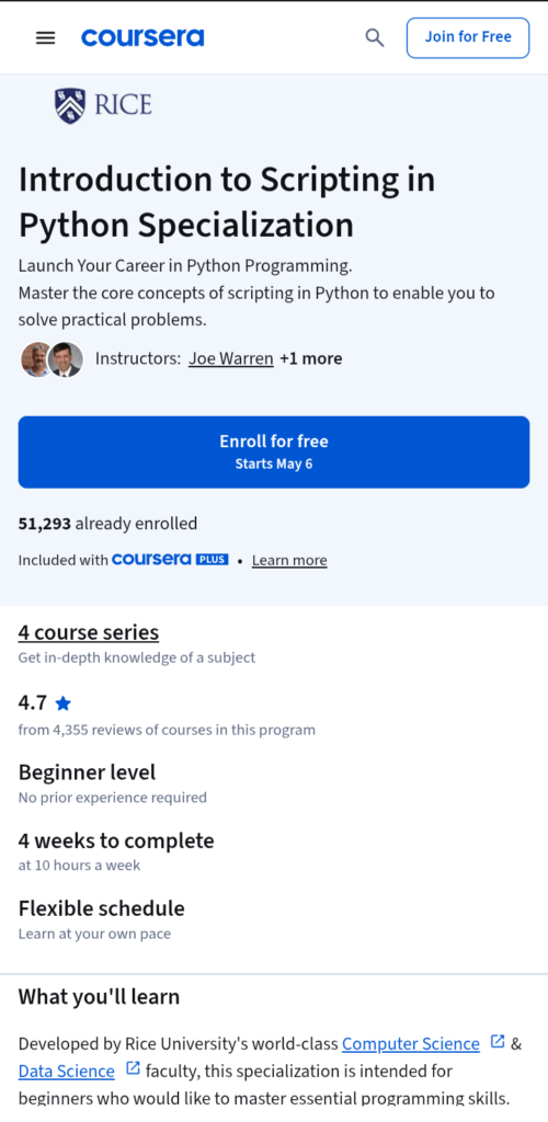 Introduction to Scripting in Python