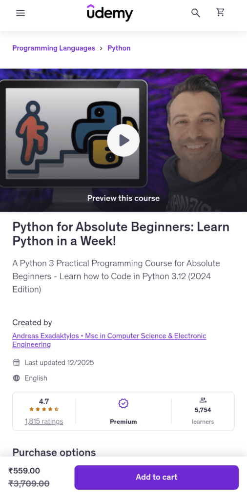 Python for Absolute Beginners