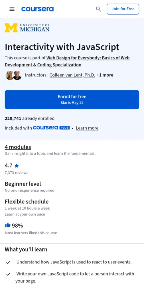 interactivity with javascript interactivity with javascript