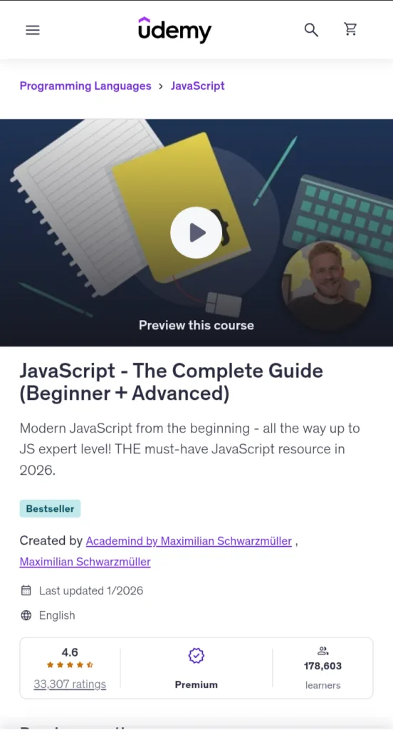 javascript - the complete guide javascript - the complete guide
