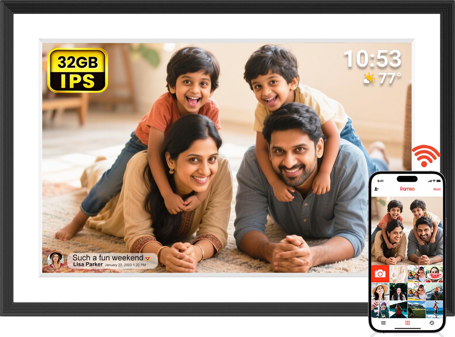 Akimart 32GB 10.1 Inch Digital Photo Frame Akimart 32GB 10.1 Inch Digital Photo Frame