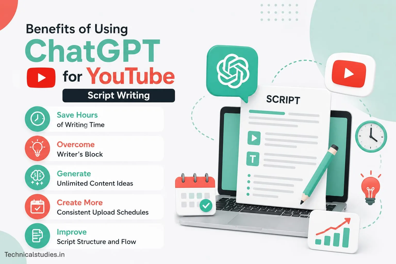 Benefits of using ChatGPT for YouTube Script