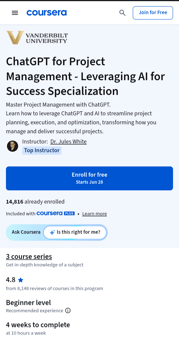 ChatGPT for Project Management - Leveraging AI for Success