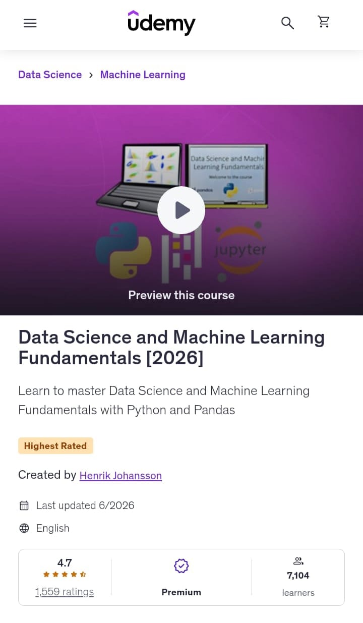 Data Science and Machine Learning Fundamentals Data Science and Machine Learning Fundamentals