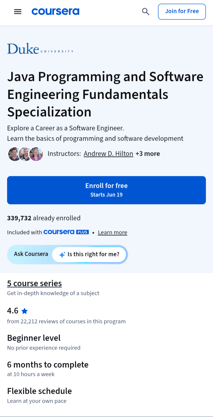 Java Programming and Software Engineering Java Programming and Software Engineering