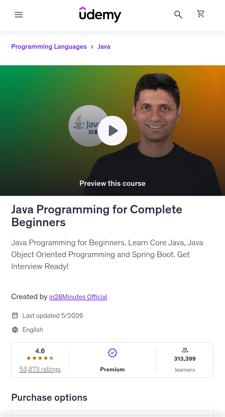 Java Programming for Complete Beginners Java Programming for Complete Beginners