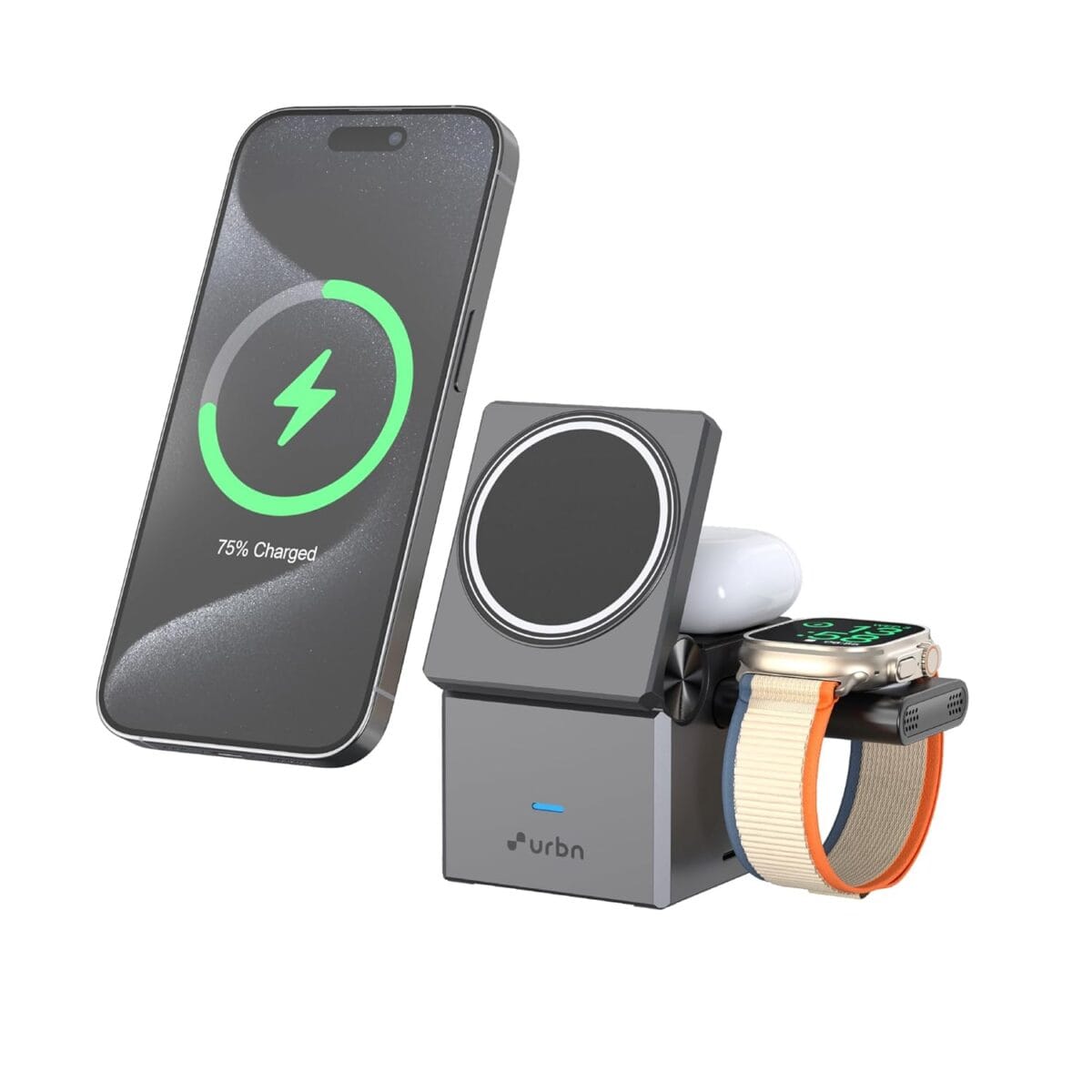 URBN Wireless Charger 3-in-1 magsafe charging URBN Wireless Charger 3-in-1 magsafe charging