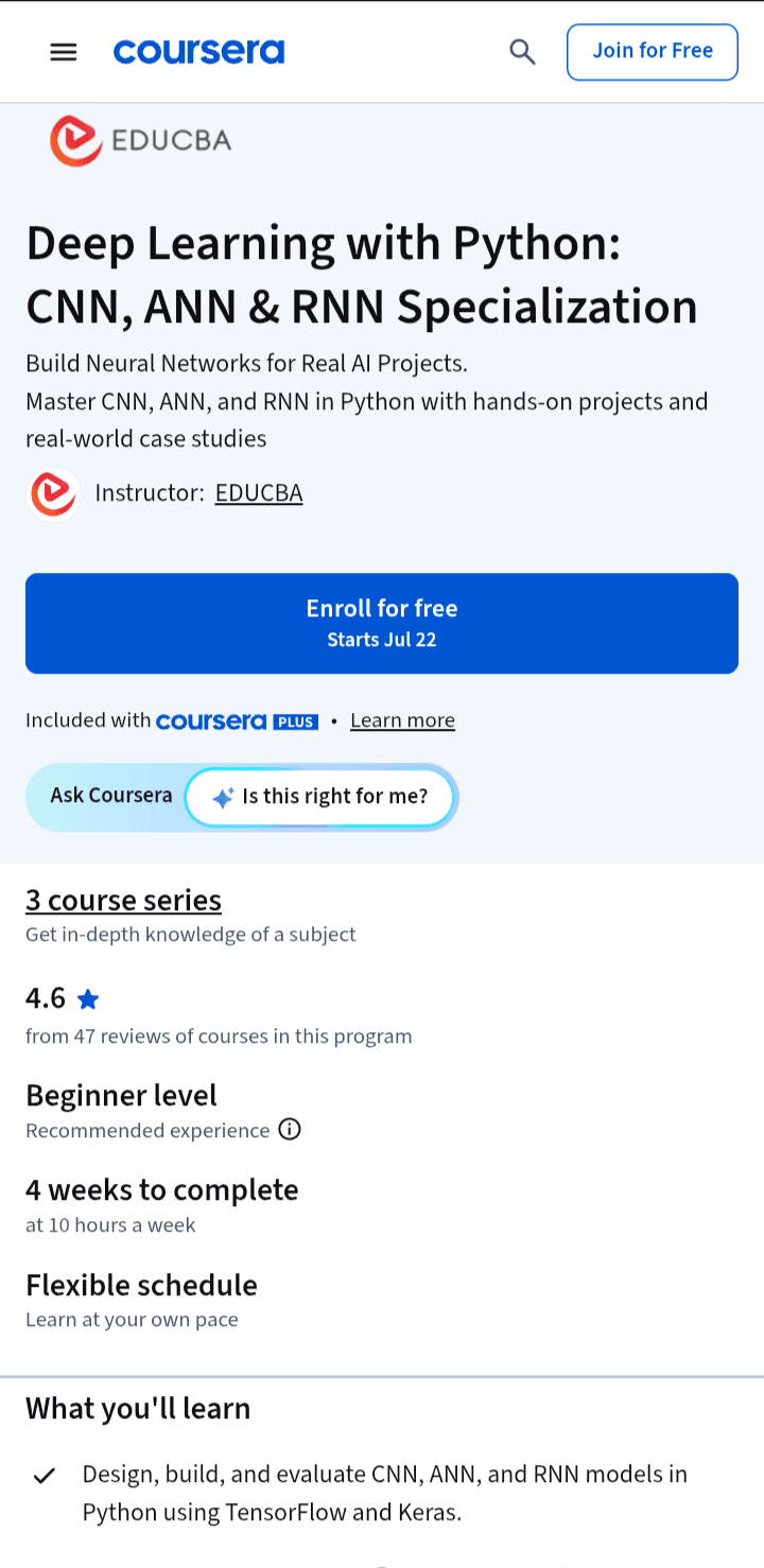 Deep Learning with Python - CNN, ANN, and RNN
