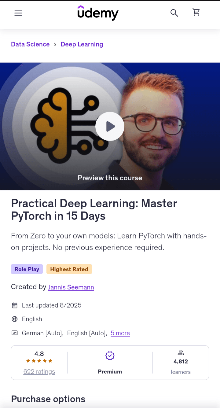 Practical Deep Learning - Master PyTorch