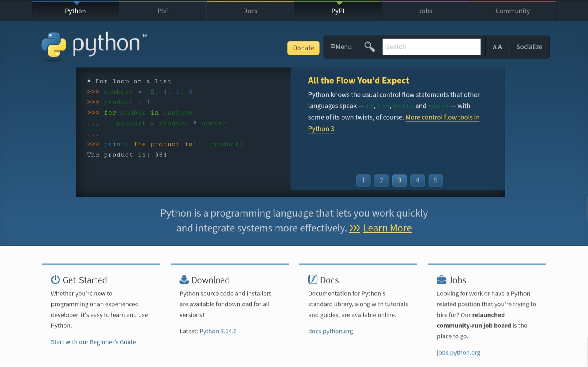 Python Homepage Python Homepage